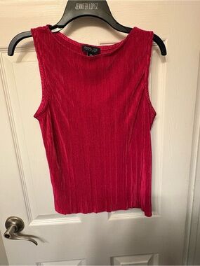 Rachel Zoe Fuchsia Ribbed Sleeveless Tank